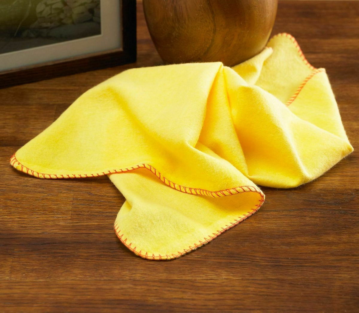 Yellow Jumbo Dusters 100 % Cotton Heavy Duty Polishing Cleaning Dust Cloth Towel