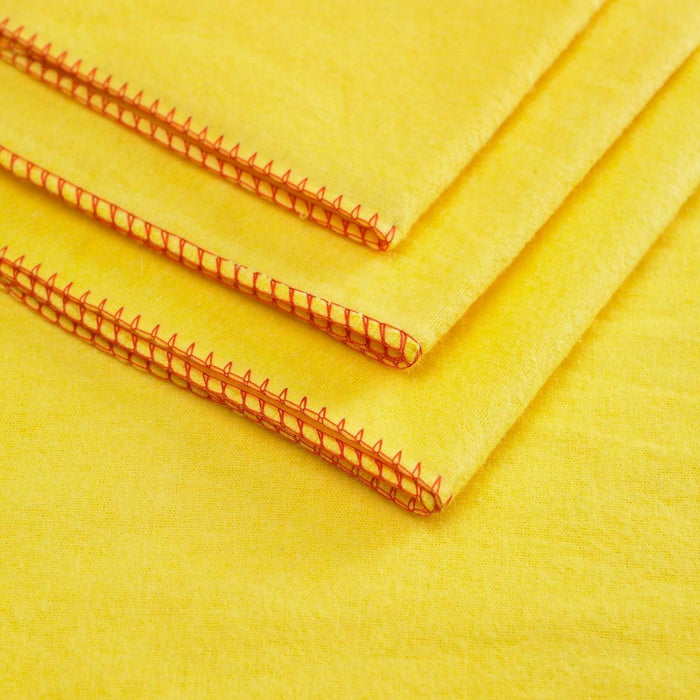 Yellow Jumbo Dusters 100 % Cotton Heavy Duty Polishing Cleaning Dust Cloth Towel