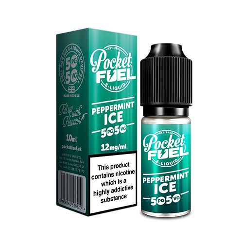 Pocket Fuel Peppermint Ice 50/50 E-Liquid 10ml