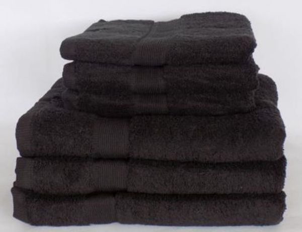 Super Soft 100% Cotton Combed Egyptian Towels 500 GSM - Black