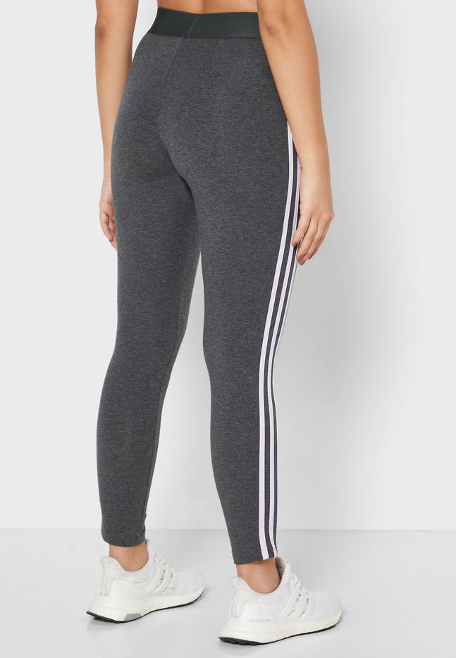 Adidas Ess 3 Stripe Leggings Womens - Grey