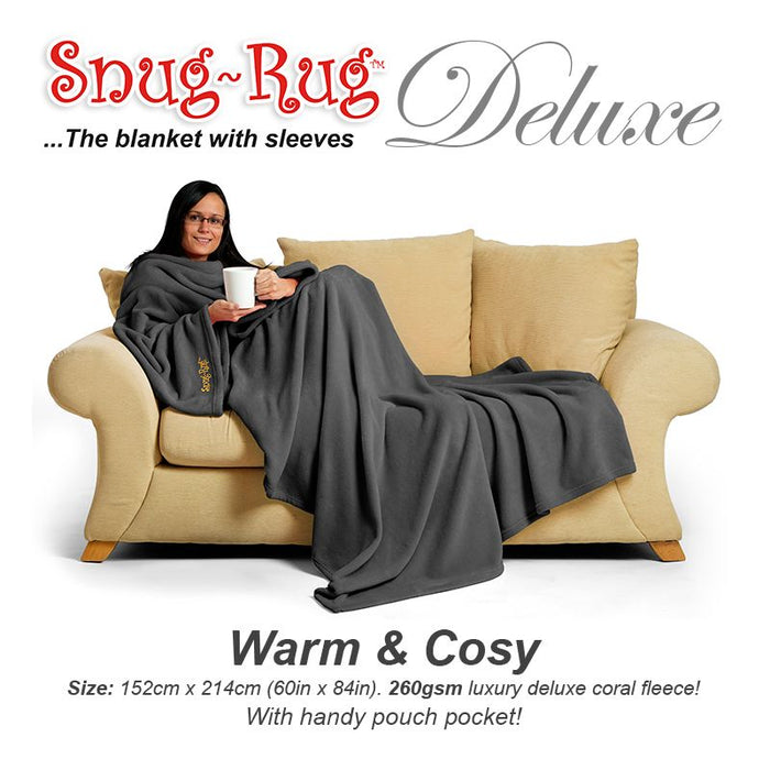 Snug-Rug DELUXE Blanket with Sleeves