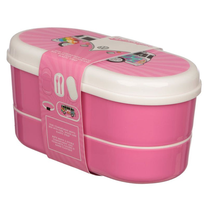 Stacked Bento Lunch Box with Fork & Spoon