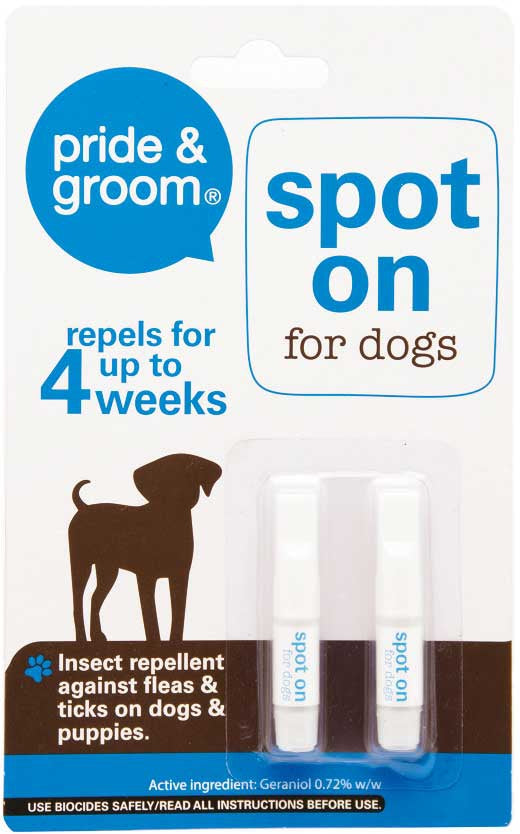 Pride & Groom Flea and Tick Treatment Spot On For Dogs