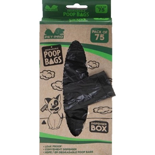 Large Degradable Dog Poop Bags Eco Friendly Poo Waste Bags With Tie Handle