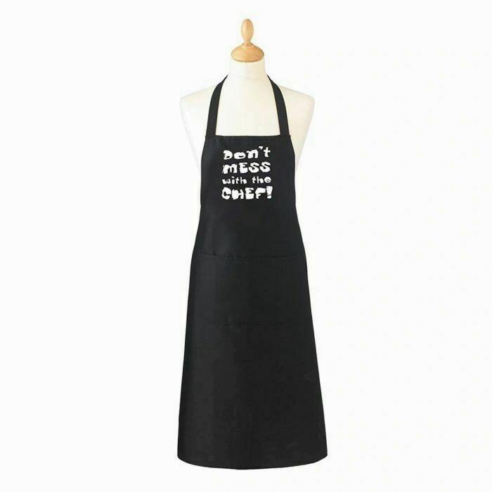 Cooksmart 100% Cotton Apron with Pocket - Don't Mess With The Chef