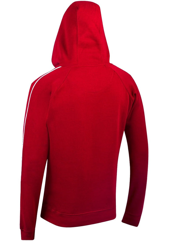 Brave Soul Mens Fleece Lined Pocket Hoodie - Red