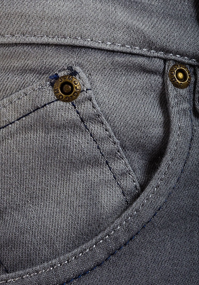 Mens Distressed Skinny Jeans - Stonewash Grey