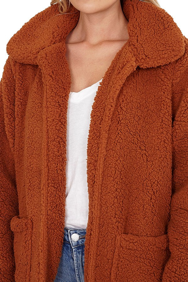 Supersoft Faux Shearling Teddy Bear Jacket